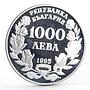 Bulgaria 1000 leva 50 Years of FAO Conference Grain proof silver coin 1995