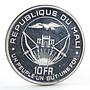 Mali 10 francs President Modibo Keita Independence proof silver coin 1960