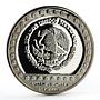 Mexico 100 pesos Precolombina Brasero Efigie Statue silver coin 1992