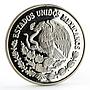 Mexico 5 pesos World Wildlife Fund Wolf Lobo proof silver coin 1998