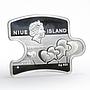 Niue set of 2 coins You and Me Two Birds proof silver coins 2012