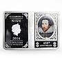 Niue 2 dollars 450 Years of William Shakespeare colored proof silver coin 2014