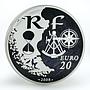 France 20 euro Rouen Armada proof silver coin 2008