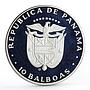 Panama 10 balboas International Year of the Child proof silver coin 1982