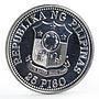 Philippines 25 piso World Food Day Fish Fruit Crops silver coin 1981