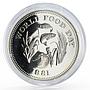 Philippines 25 piso World Food Day Fish Fruit Crops silver coin 1981