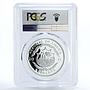 Liberia 5 dollars Rocky Mountaineer Train Railroad PR68 PCGS silver coin 2011