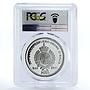 Malta 500 liras Order Grand Harbour Ship PR70 PCGS silver coin 2000