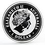 Australia 1 dollar Lunar Calendar series I Year of the Pig silver coin 2007