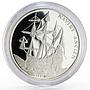 Congo 500 francs Ship Navire Ancien proof silver coin 1991