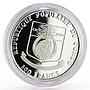 Congo 500 francs Ship Navire Ancien proof silver coin 1991