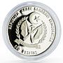 Sahrawi 500 pesetas Football World Cup in the USA proof silver coin 1991
