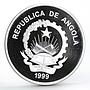 Angola 100 kwanzas Sydney Olympic Games series Fire and Flame silver coin 1999