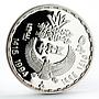 Egypt 5 pounds Ruins of Karnak Ancient Statues proof silver coin 1994