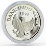 Indonesia 5000 rupiah Animal series Orangutan proof silver coin 1974