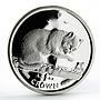 Isle of Man 1 crown British Blue Cat proof silver coin 1999