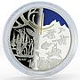 Kyrgyzstan 10 som Symbol of the Kyrgyz Kaganate Tamga Horsemans silver coin 2015