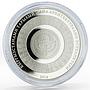 Kyrgyzstan 10 som Kumbez of Manas Monument Oldman Horse silver coin 2014