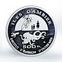 Gambier Island 500 francs Institute Of Overseas Emission 2014