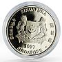 Singapore 2 dollars UNICEF Year of the Children proof silver coin 1997