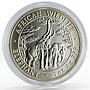 Zambia 5000 kwacha African Wildlife series Elephant silver coin 2003