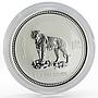 Australia 1 dollar Lunar Calendar series I Year of the Tiger silver coin 2010