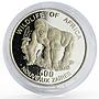 Zaire 500 francs African Wildlife Fauna Gorilla proof silver coin 1996
