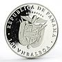 Panama 1 balboa Seoul Olympic Summer Games Fencing proof silver coin 1988