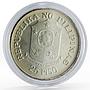 Philippines 25 piso 25th Anniversary of Central Bank silver coin 1974