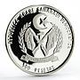 Sahrawi 500 pesetas Prehistoric Animals Camarasaurus silver coin 1994