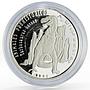 Sahrawi 500 pesetas Prehistoric Animals Tyrannosaurus silver coin 1993