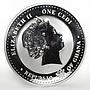 Ghana 1 cedi The Royal Baby proof color silverplated coin 2013