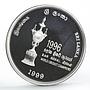 Sri Lanka 1000 rupees Cricket World Cup Two Players proof silver coinoin 1999
