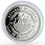 Liberia 20 dollar Lunar Calendar series Year of the Ox proof silver coin 1997