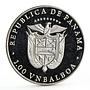 Panama 1 balboa Calgary Olympic Winter Games Freestyle Skier CuNi coin 1988