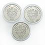 Gilbert Islands set of 3 coins Santa Maria Pinta Nina Ships 2016