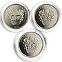 Gilbert Islands set of 3 coins Ships 2015