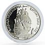 Turkey 15000000 lira Barbaros Hayreddin Ship Clipper Seafaring silver coin 1997