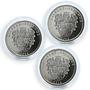 Gilbert Islands set of 3 coins Ships Resolution Endeavour Trinidad 2014