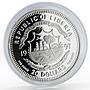 Liberia 20 dollar Lunar Calendar series Year of the Ox proof silver coin 1997