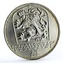 Czechoslovakia 25 korun 25th Anniversary of Slovak Uprising silver coin 1969