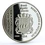 France 1 1/2 euro La Corvette Mimosa Ship proof silver coin 2004