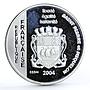 France 1 1/2 euro La Corvette Mimosa Ship proof silver coin 2004