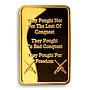 Great War, WWI, 1 Troy Ounce, 1 oz, Gold Plated bar, Honor, Duty, Commemorative