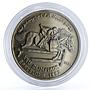 Sahrawi 100 pesetas Barcelona Olympic Games series Equestrian nickel coin 1991