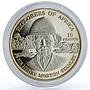 Congo 10 francs Explorer of Africa Sir Henry Morton Stanley silver coin 1999