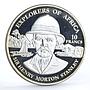 Congo 10 francs Explorer of Africa Sir Henry Morton Stanley silver coin 1999