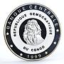 Congo 10 francs Explorer of Africa Sir Henry Morton Stanley silver coin 1999