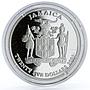 Jamaica 25 dollars UNICEF For the Children proof silver coin 2001