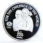 Jamaica 25 dollars UNICEF For the Children proof silver coin 2001